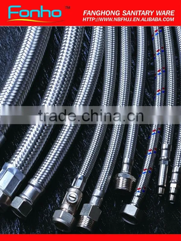 flexible white brass fittings PVC Shower hose (CE/ACS/ISO9001:2000)