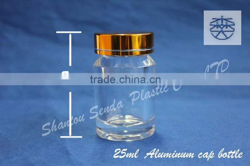 aluminium screw caps bottle, ps jar, pill capsule container