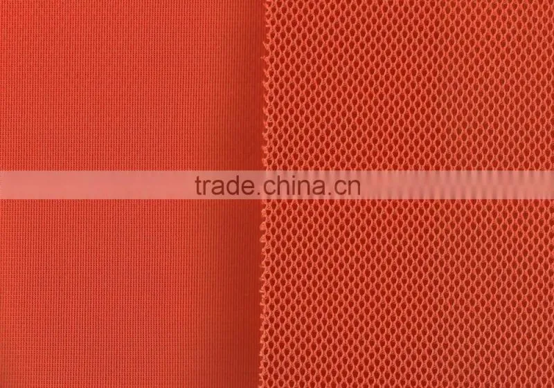 3D air space breathable sandwich mesh fabric best for sport