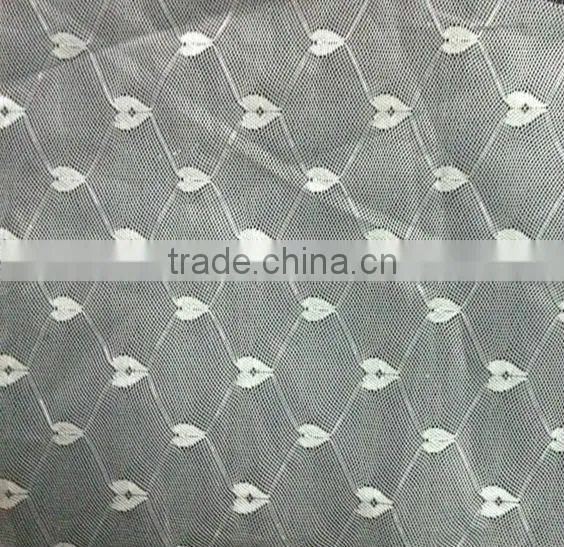 heart shape jacquard polyester knitted mosquito net fabric