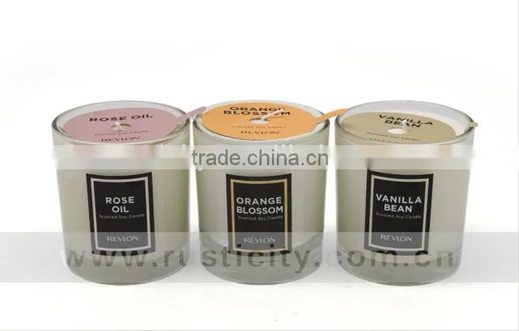 High value natural soy wax candle smart collection perfume