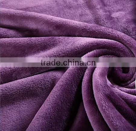 Solid color flannel blanket