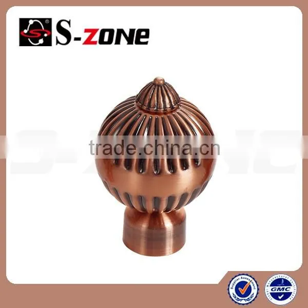 european style metal curtain rod finial for accessories curtains