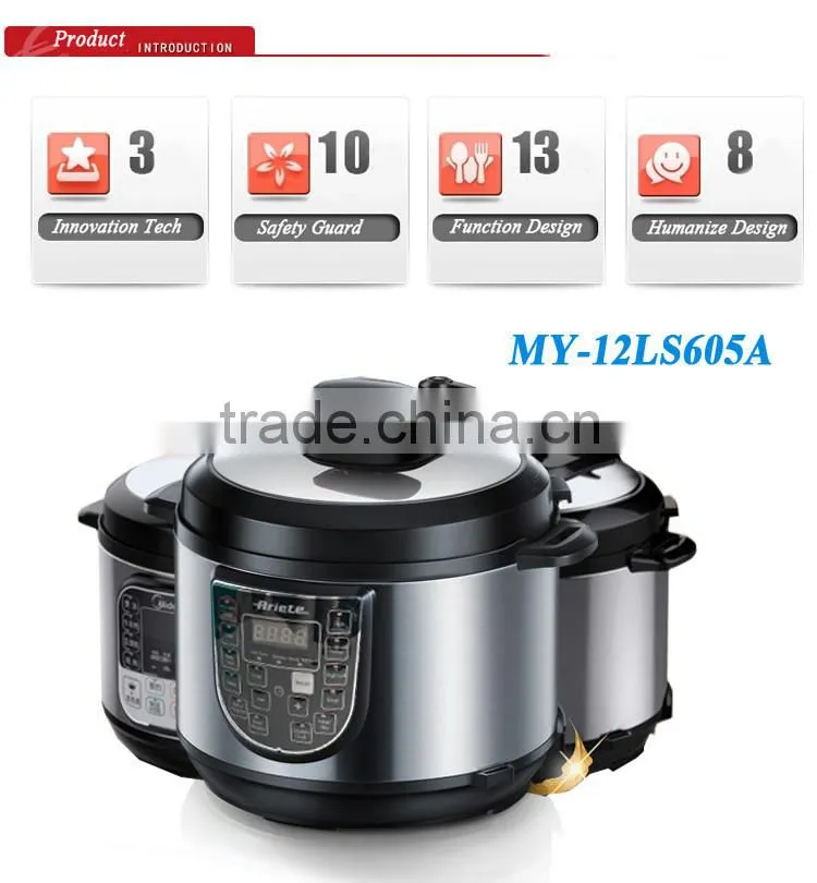 Non Stick Coating Pot Aluminum Safety Valve Pressure Cooker 220V