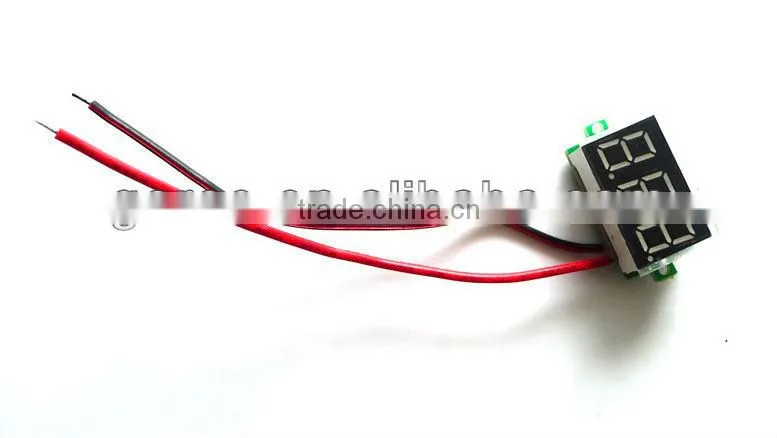 0.36" 2 wires mini Digital LED Car Truck Voltmeter 12v 4.5-30V Voltage Panel Meter