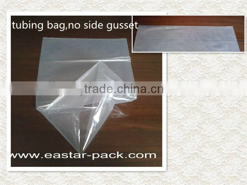 Hot sale big PE transparent flat bags