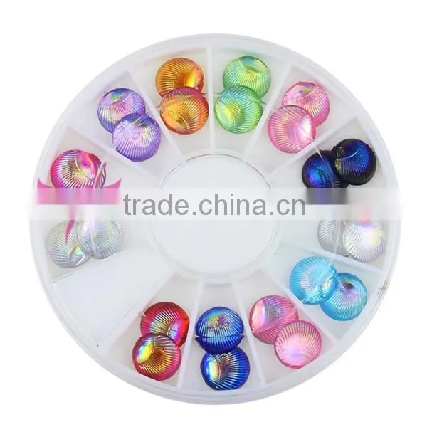 Fashion 12 colors glitter pearl for nail art decoration