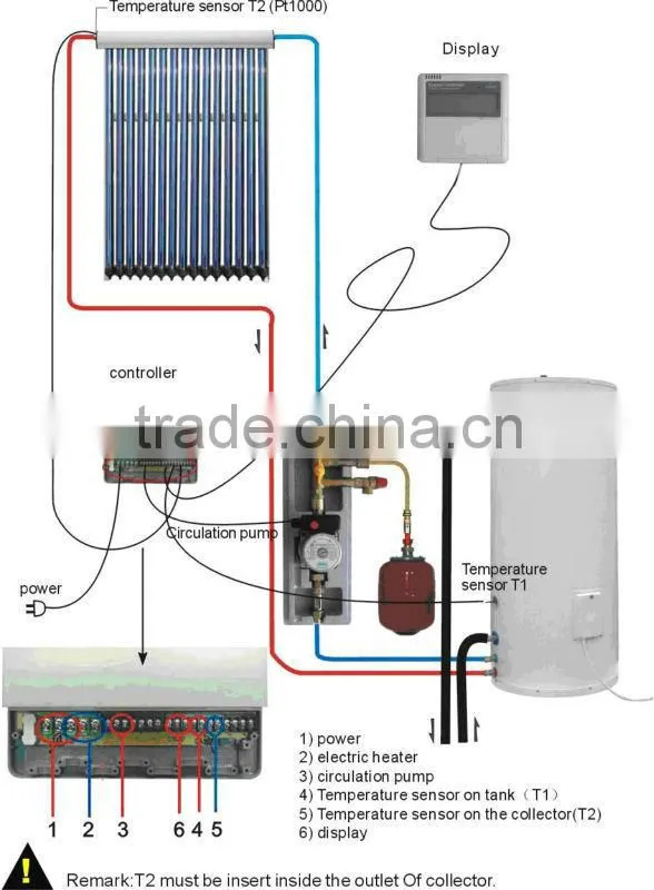 Separate Pressurized solar water heater system
