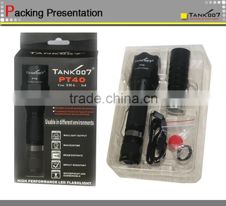 TANK007 PT40 tactical led torch with 1000lm PT40