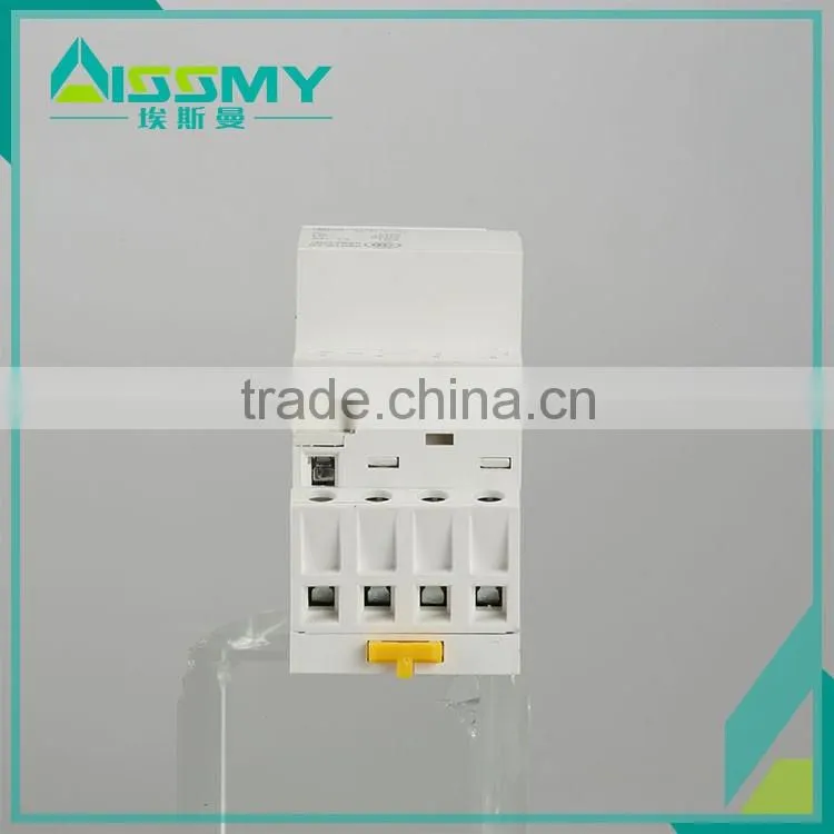 Din rail ac electric contactor 2NO2NC 25A for household use