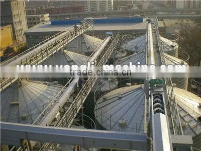 Falt base wood powder storage silo silo