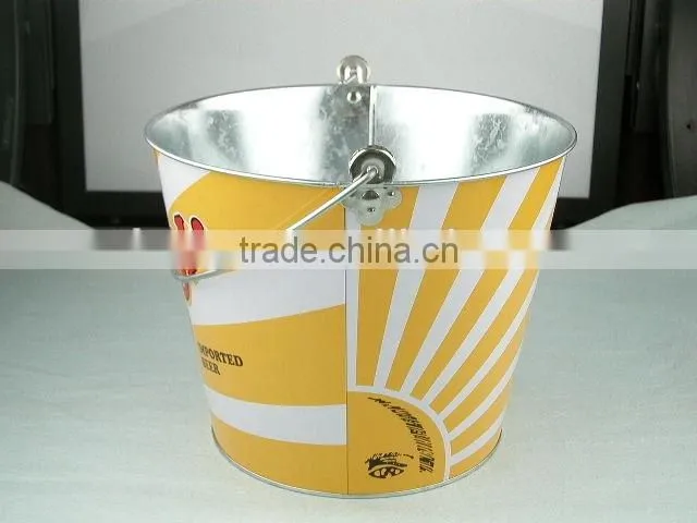 Hight quality Metal tin ice bucket tin beer bucket