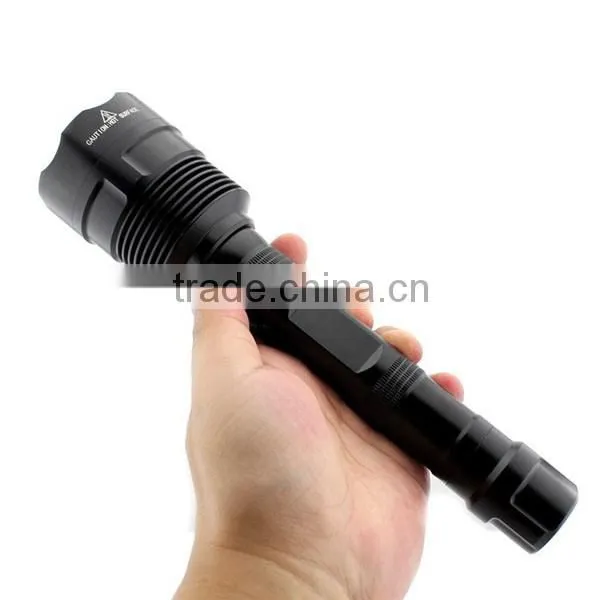 C8-3T6 Rechargeable 3*XML L2 T6 LED hight brightest flashlight 3800LM police xml t6 flashlight