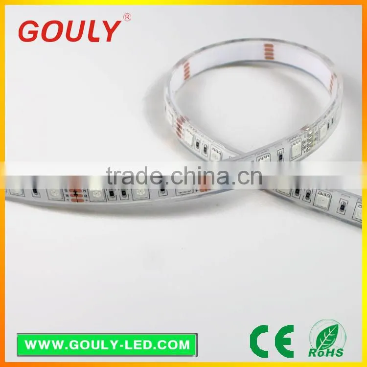 factory price silicon waterproof led strip light nichia rgb5050 60led1m