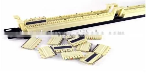 Telephone 50ports loaded Cat3 voice Patch Panel pass fluke