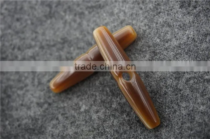 RESIN ONE HOLE CAFE TOGGLE BUTTON FOR GARMENT ACCESSORIES