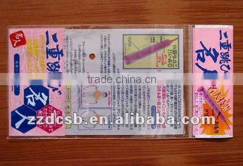 bopp poly bag with printed header