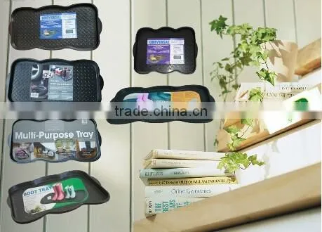 Shoe Tray Home Door Plastic Washable Utility Tray Plants Pet Food Shoe Welly Tidy Wellies 552029