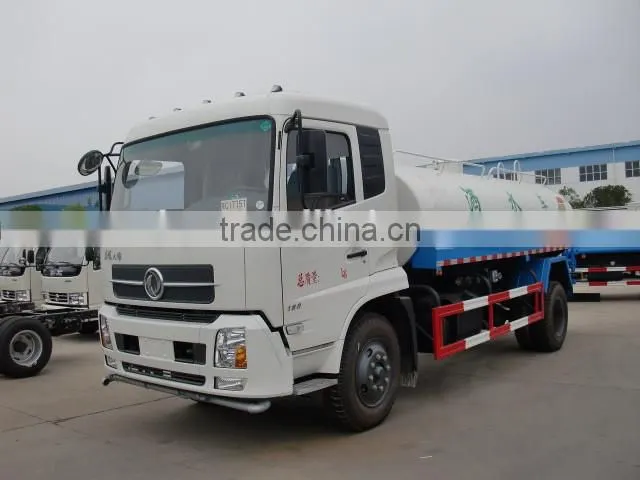 China mainland water truck price dongfeng 8-12cbm water tank truck for sale