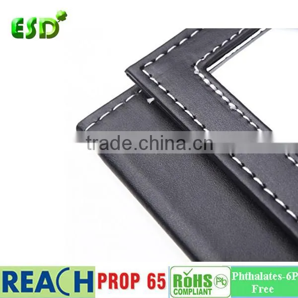 ESD PU Leather folding travel mirror
