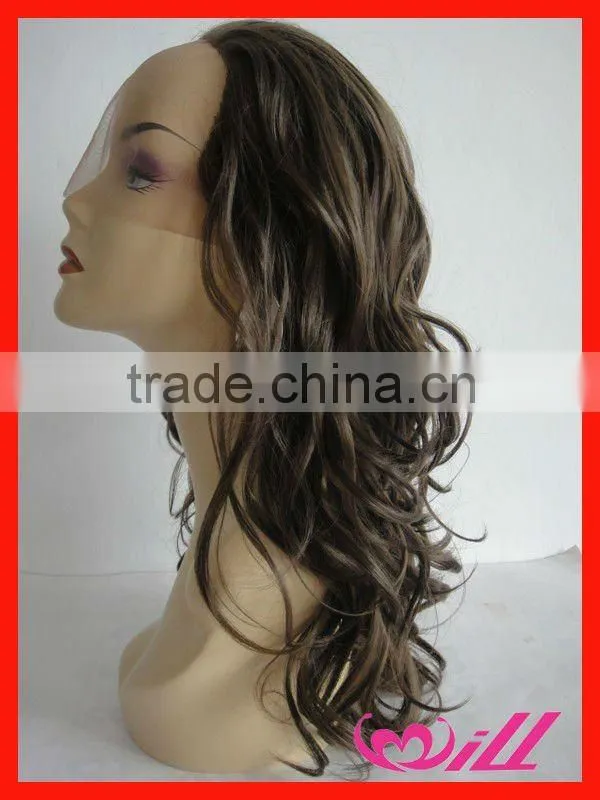 Silk Top Full Lace Wigs Synthetic Hair Wig Full Lace Wigs wholesale synthetic fiber wig 22" curly