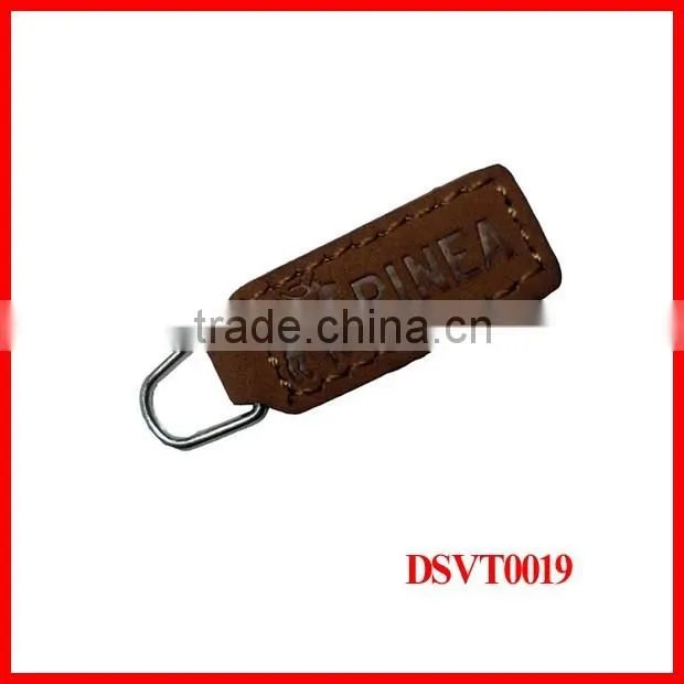 Custom high quality cheaper wallet leather zipper puller
