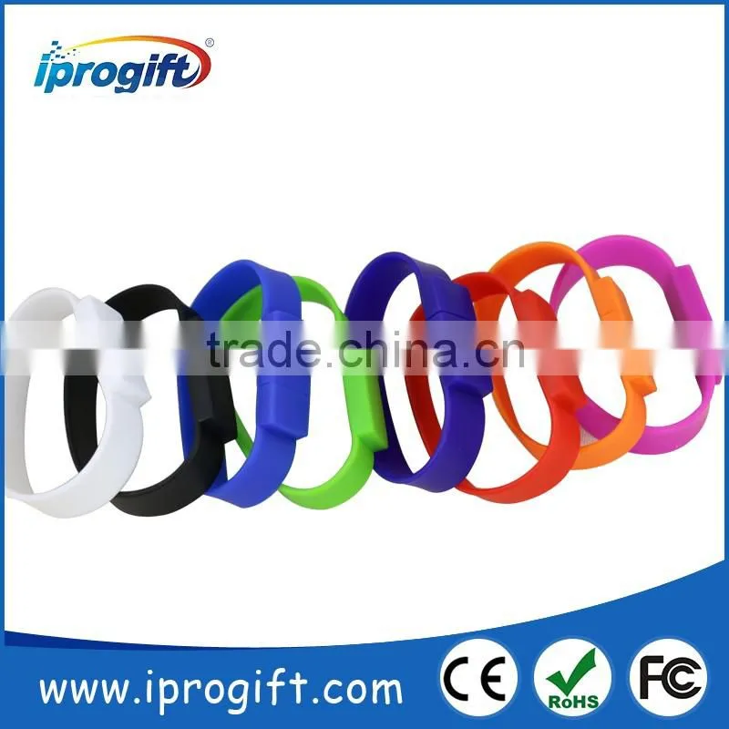 China factory sillicon bracelet USB Flash Drive 1GB 2GB 4GB 8GB 16GB 32GB