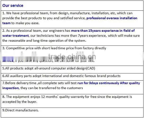 Industrial Drinking pure ro water treatment equipment
