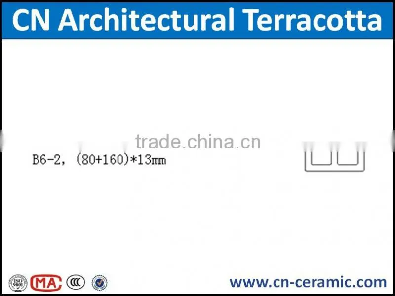 Exterior wall terracotta louver