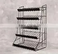 Retail store fixture with display racks