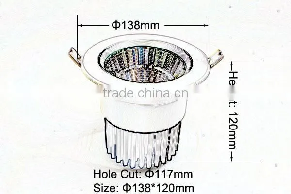 20W led recessed downlight, led cob downlight led downlight price