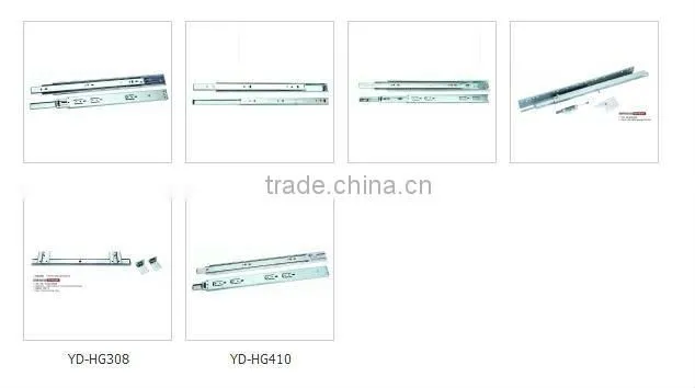 YD-HG316 two section ball bearing drawer slide for furniture cabinet