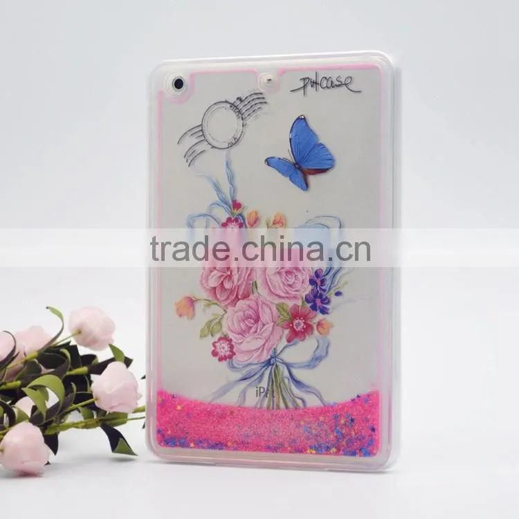 clear soft liquid rubber case for Ipad mini