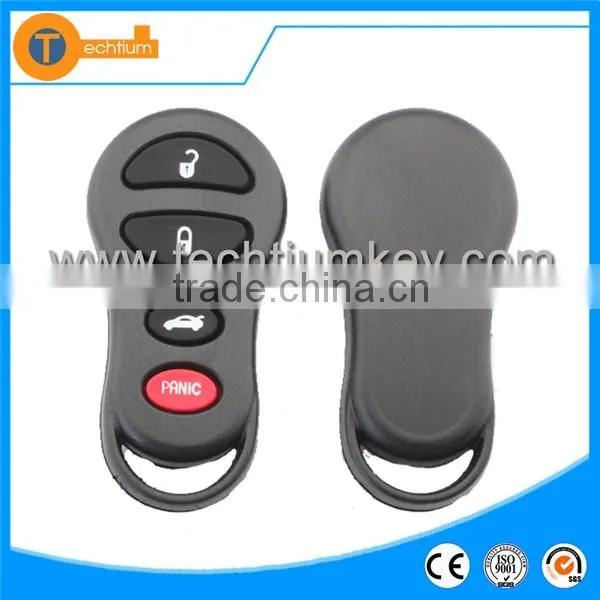 ABS 3+1 button remote car keys for Chrysler remote key blank fob case shell without logo