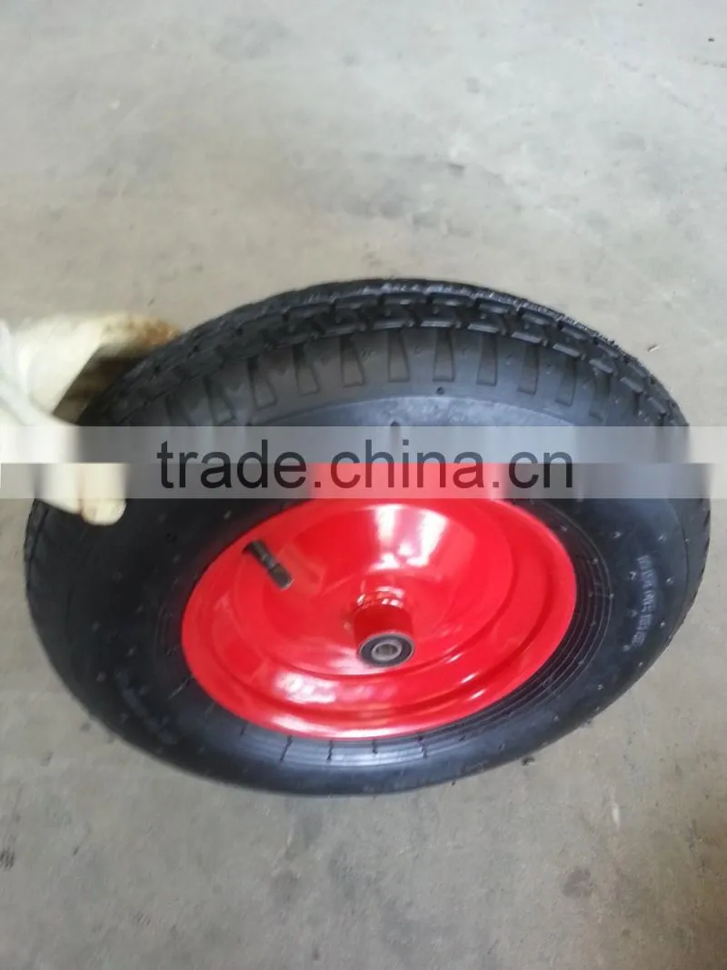 Lowest price wheelbarrow wheel 4.00-8 with spoke