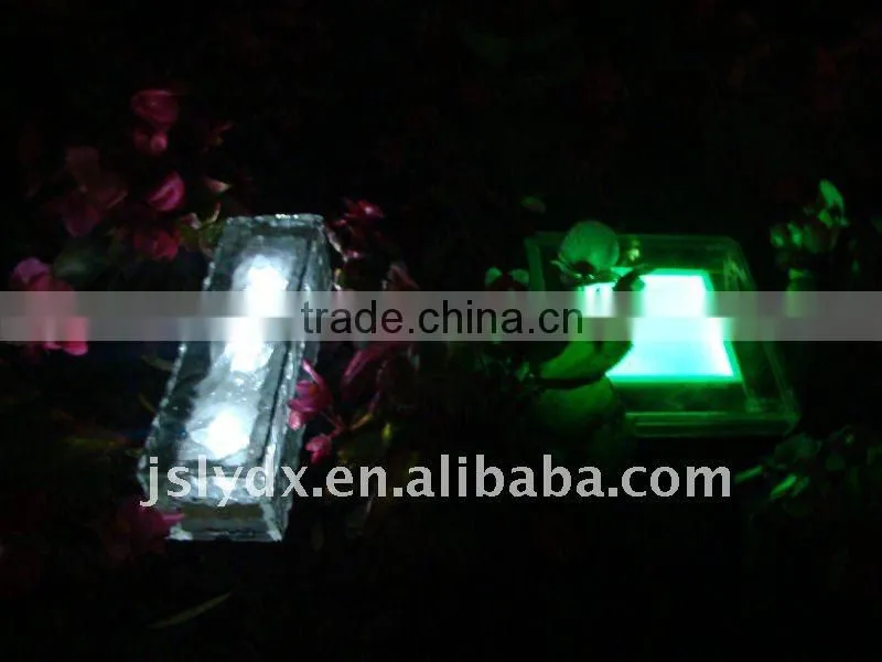 Solar ice led light ,solar floor cube lamp,frosted glass underground paving light