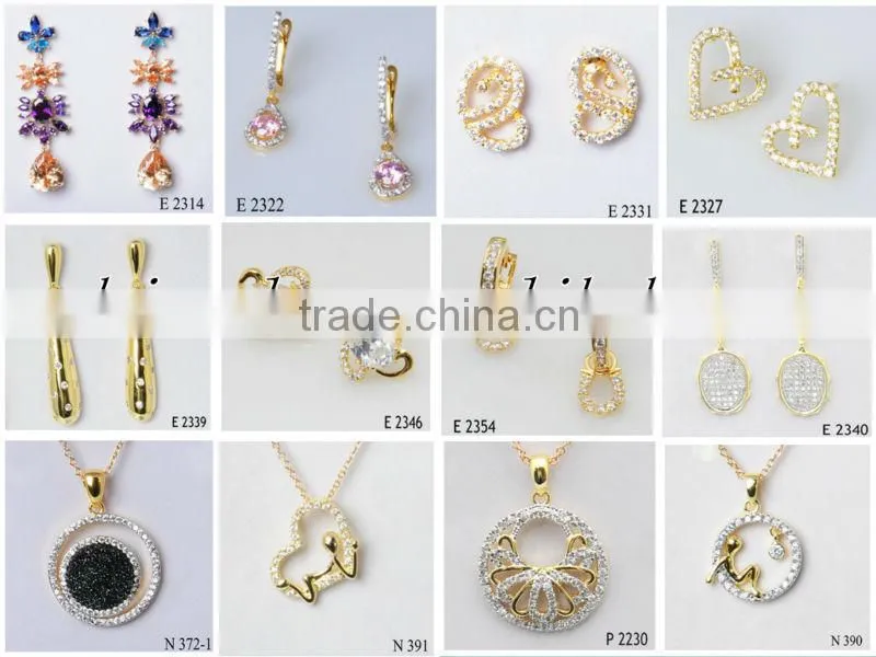 Fashion 925 Silver Jewelry Pendant With Crystal