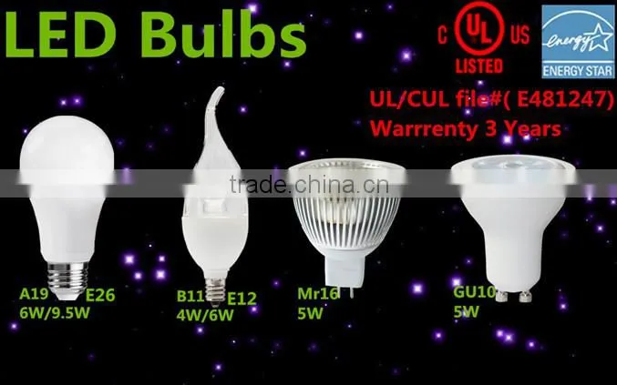 2016 trending product UL led light bulbs 9.5W