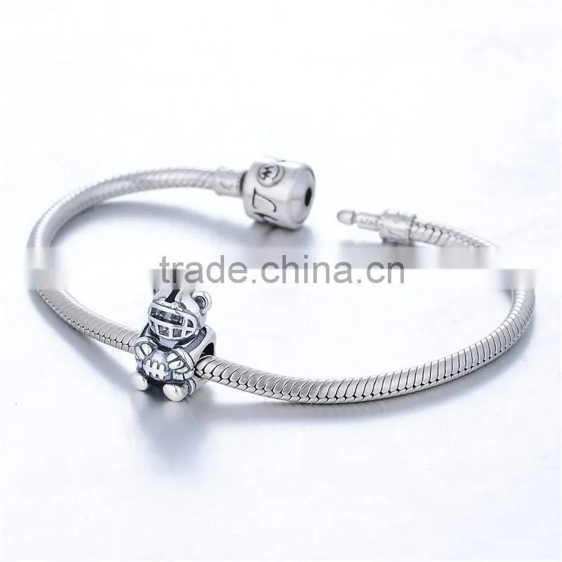 diy charms 925 sterling silver baseball charms bracelet beads