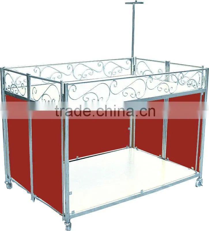 red Luxurious polypropylene wheels sales promotion rack HSX-176