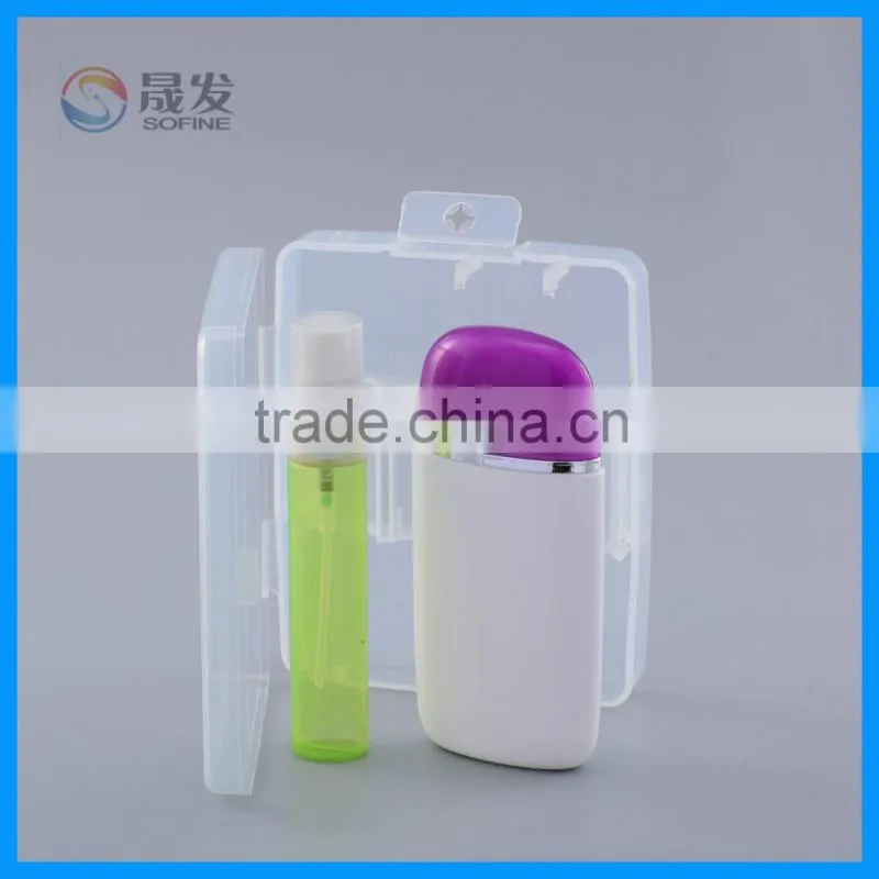 Cosmetic lotion bottle in travelling box