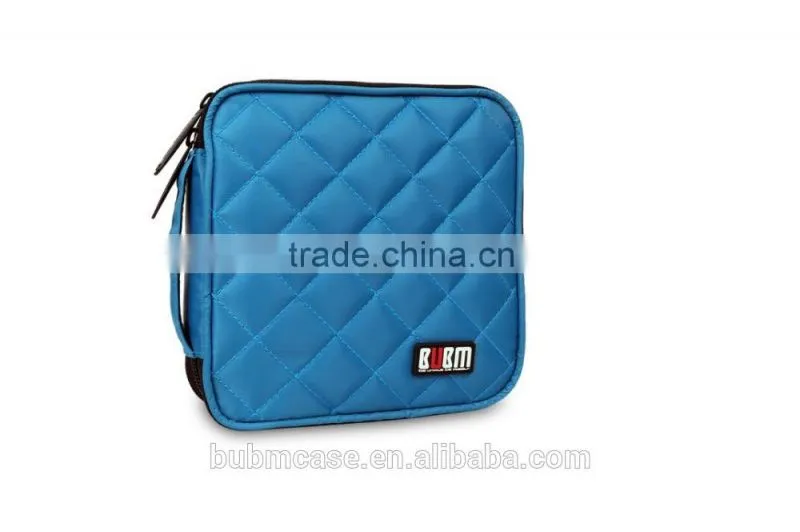 Fashion Azure 32 Capacity PVC Fabric DVD Case CD Holder personalized cd case multi disc dvd cases