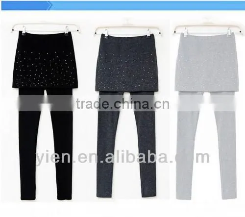 Stylish Hot Blue Spandex Legging , Pure Color Warm Leggings
