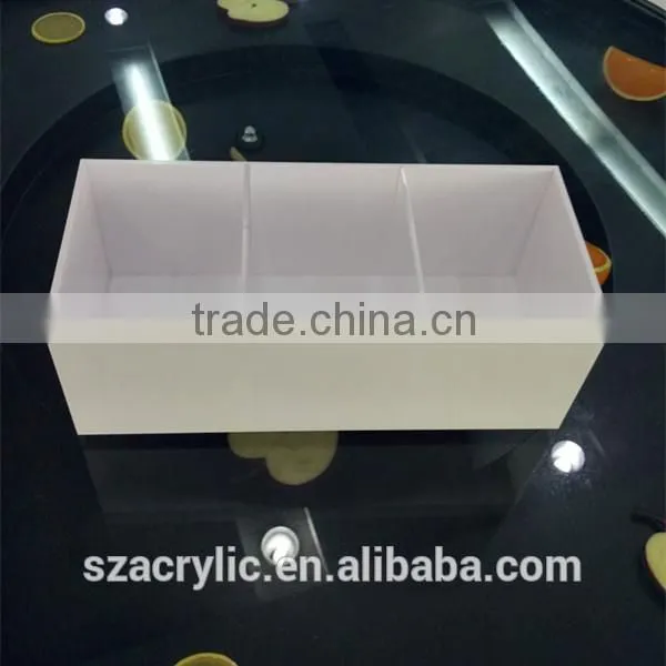 White Acrylic Plastic Box Customized