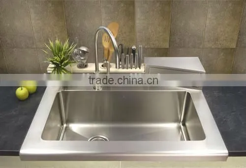 2014 OEM stainless steel kitchen sink with precision deep drawn
