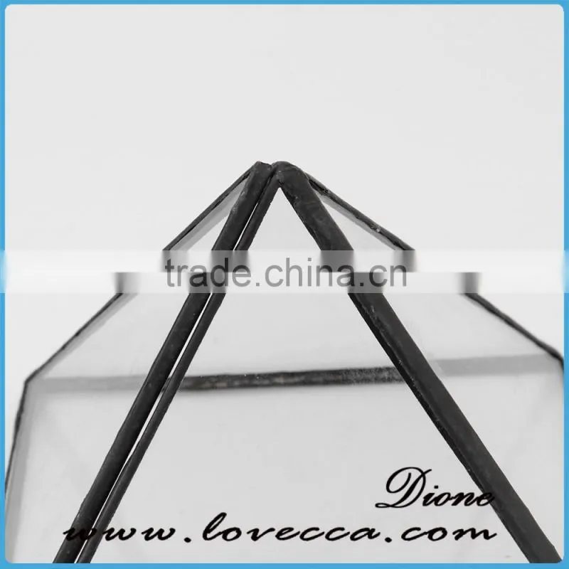 Air plant Holder Fashion Home Decoration Triangle Geometrical Glass Terrarium Box