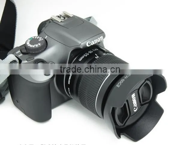 Camera Lens Hood EW-60C II for E-O-S M EF 28-80mm 28-90mm 18-55mm f3.5-5.6 USM lens