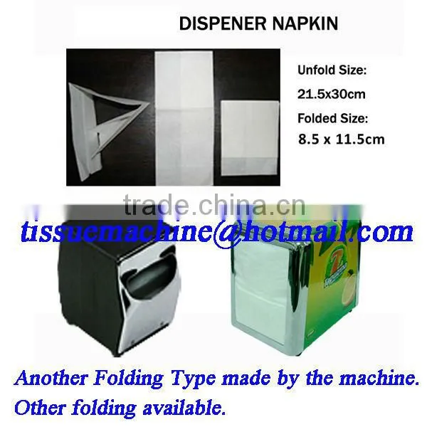 Italy Design 2lines 800 Piece Per Minute Embossing Printing High Speed Automatic Dinner Napkin Tissue Converting Machine
