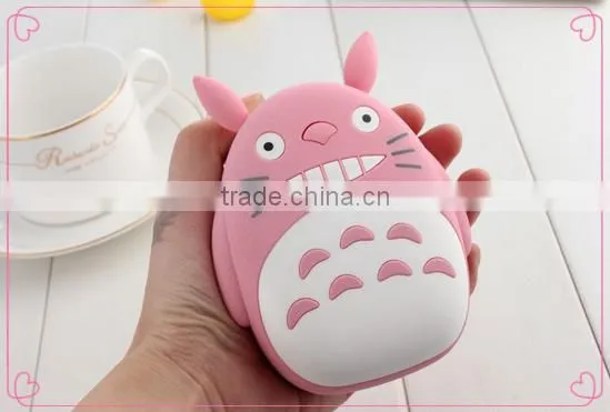 Power supply portable mobile phone animal cartoon usb charger,Totoro portable power bank for mobiles phone
