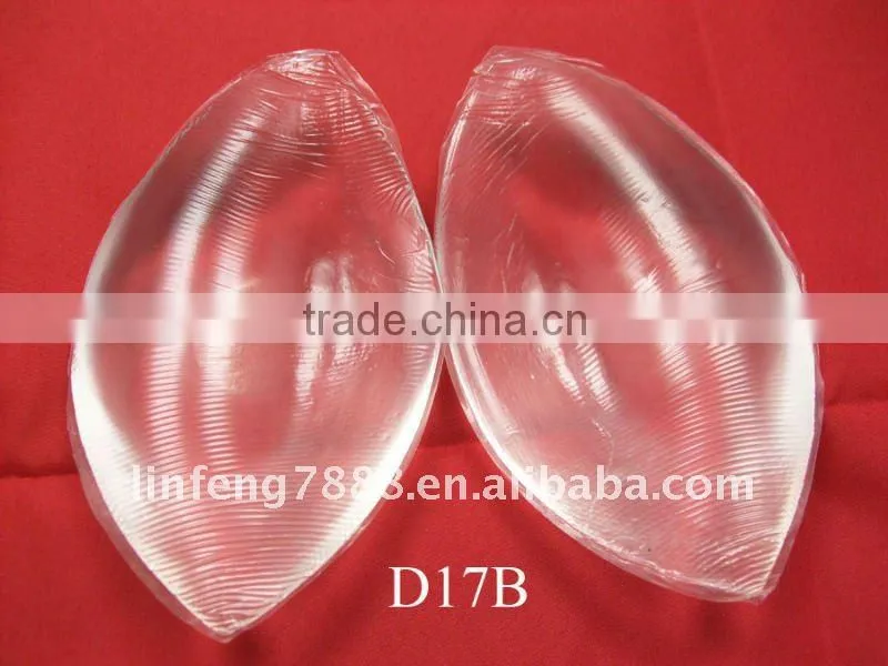 2014 new arrive transparent silicone gel bra inserts (D17B) bra pad